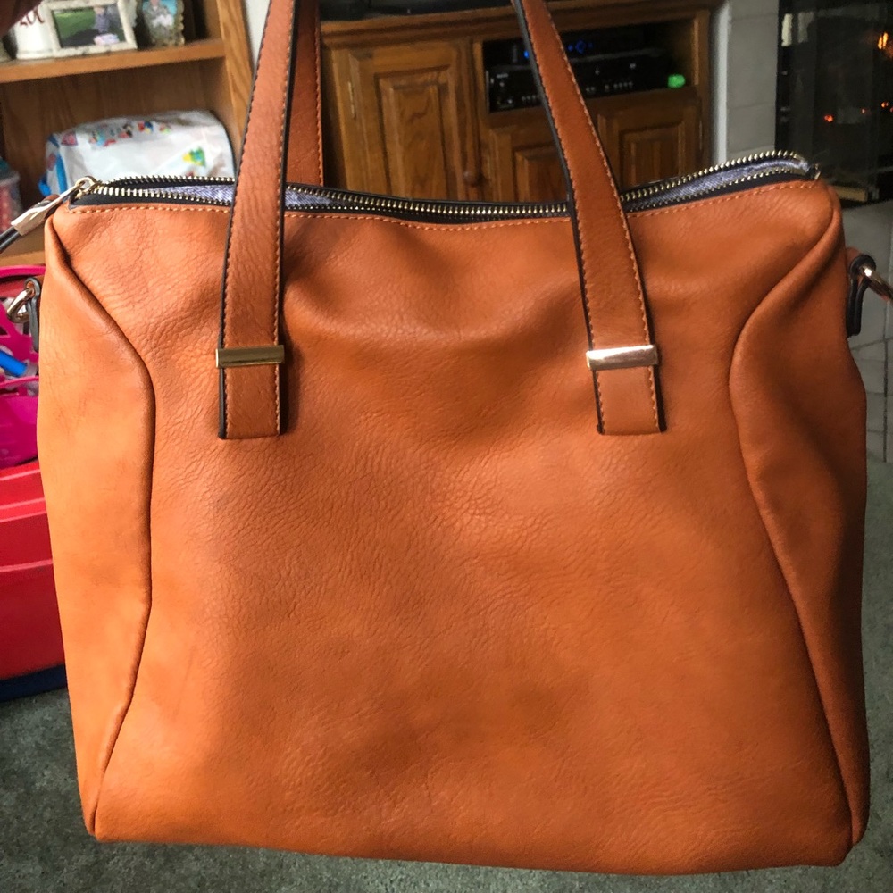 urban expressions orange leather purse